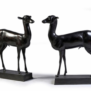 Pair of "Pompeian" hinds
