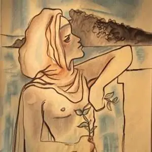 "Homme accoudé"
