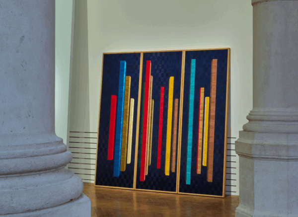 Straw marquetry panels