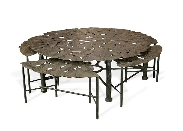Table basse "Feuilles"