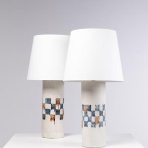 Grande paire de table en grès