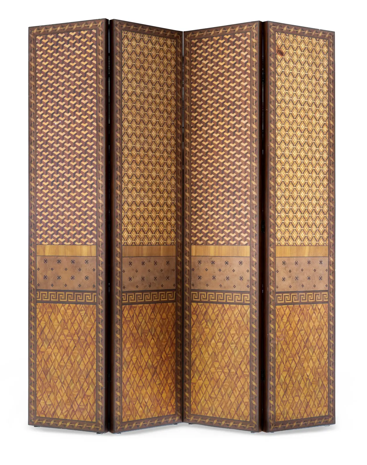 Duo de paravents quatre feuilles