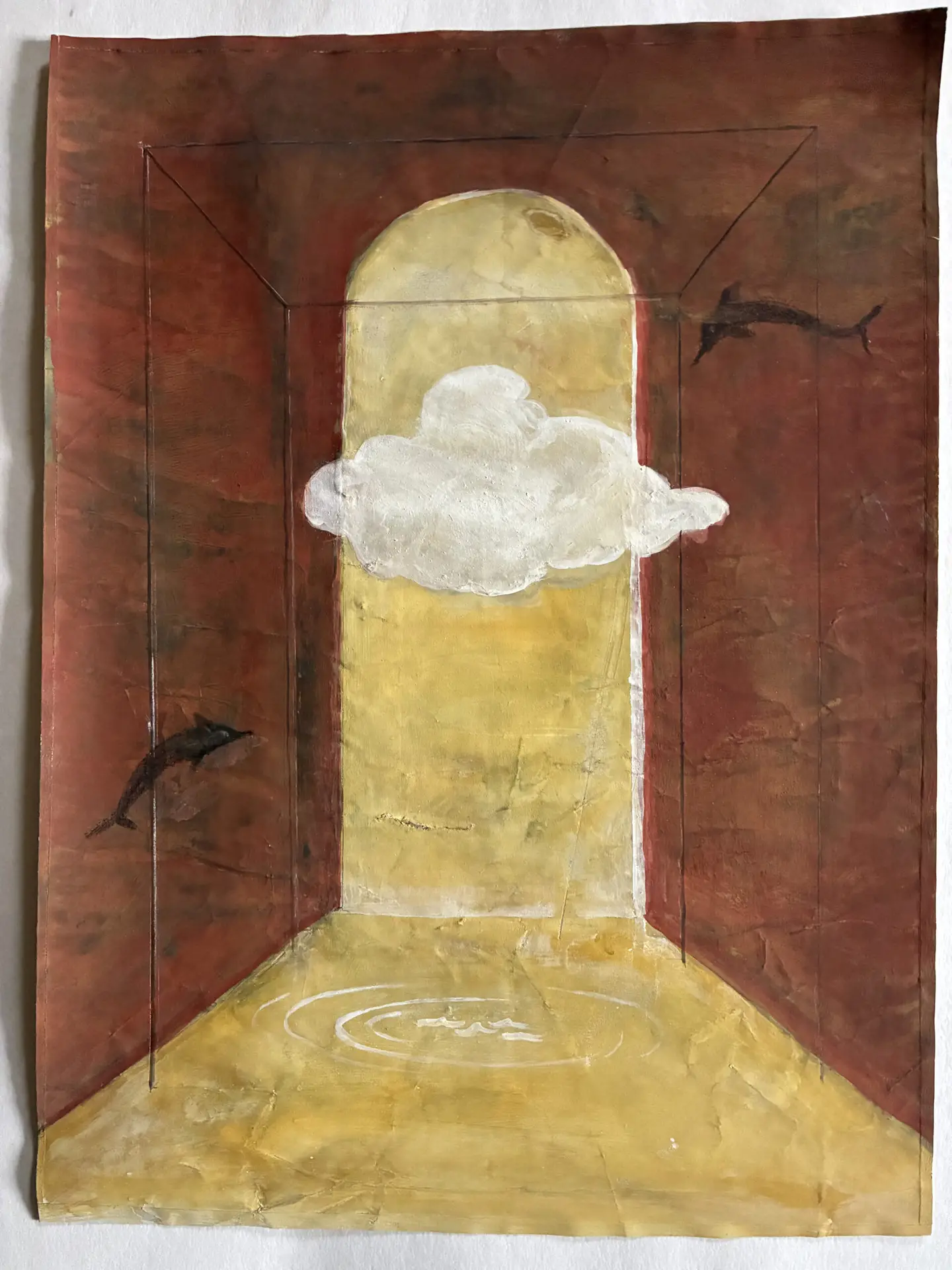 Tempera sur papier