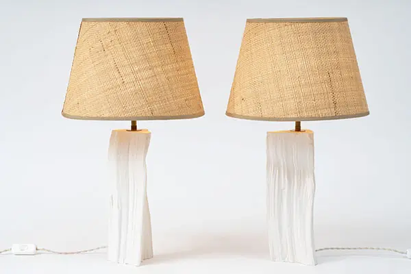 Paire de lampes "Woodtwo"