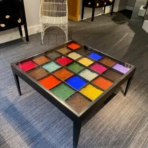 Table d'artiste "Pigments", fer