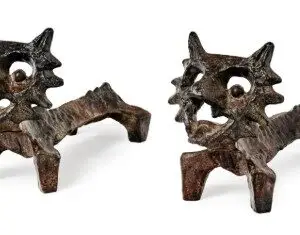 Paire de chenets "Renard"