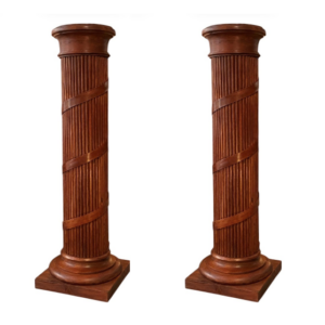 Pair of carved columns