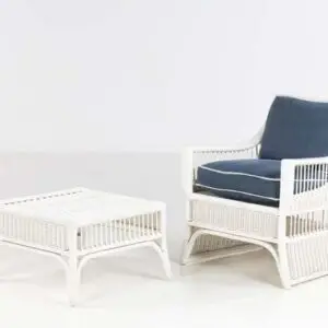 Fauteuil et son ottoman