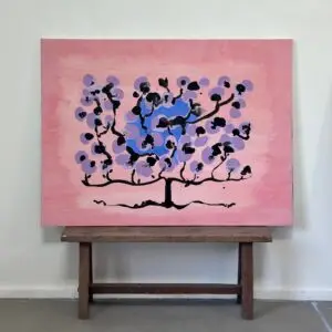 "Arbre de vie rose & mauve"